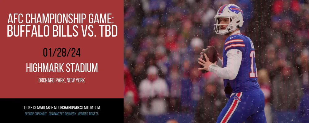 AFC Championship Game at Highmark Stadium
